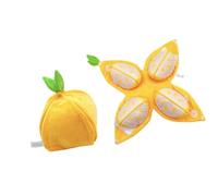 ZEPFJHE Giocattolo da masticare per cani che emette snack al mandarino che scricchiolano per la dentizione dei cani Snack morbidi al mandarino per cani di piccola taglia Puzzle per cani