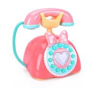 ZEPFJHE Giocattolo Telefonico per Bambini Interattivi con Voce Educativa in Inglese E Cinese Presente Telefono Plastica Bambini Giocattolo Telefono retrò