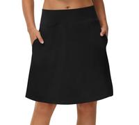 ZEPFJHE Gonna atletica a vita alta con pantaloncini integrati tasca regolabile in vita per corsa allenamento golf gonna bianca cintura elasticizzata