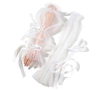 ZEPFJHE Guanti da braccio con copertura trasparente per ritratti da sposa