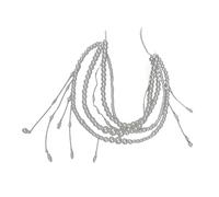 ZEPFJHE Infissi Perle In Finta Perla In Metallo Lungo Con Nappe Per Donne Catena Corporeo Versatile Per Migliorare La Delle Nappe Del Vestito