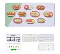 ZEPFJHE Kit di fermagli per capelli all'uncinetto per bambine e ragazze, fermagli per capelli fatti a mano, kit regalo