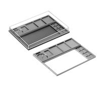 ZEPFJHE La Custodia Del Vassoio Degli Strumenti Riparazione Con Layout Personalizzabile Per Strumenti Orologio Trasparente Case Accessori Per La Riparazione Orologi