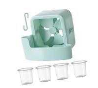 ZEPFJHE L'efficiente Scatola Raffreddamento del Ghiaccio Portatile Migliora 'efficienza della Ventola con La Struttura in Plastica dei Cubetti Ghiaccio per 'Uso All'aperto in Ufficio Domestico