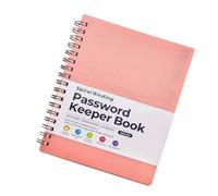 ZEPFJHE Libro delle password con linguette alfabetiche Pratico libro Password Keeper Libro Spirali Password Notebook per gli accessi al sito Web