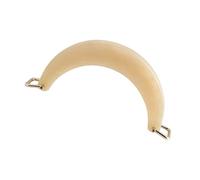 ZEPFJHE Maniglie per borse Forma Curva Attacco Manico in resina con fibbia sicura Stili pratici Enhancer Resina Ferro di cavallo Chiusura Borsa Hardware