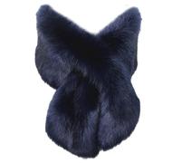 ZEPFJHE Mantello scialle da donna alla moda con poliestere, Blu Navy Punta
