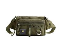 ZEPFJHE Marsupio multistrato per donna uomo borsa a tracolla con cinghia regolabile resistente all'acqua marsupio, Verde militare