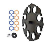 ZEPFJHE Metal Stage Multi Mic Horter Microfono Stand Vassoio con Protezioni per Graffi per Prestazioni Teatrali Easy Access Design