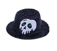 ZEPFJHE Mini cappello clip per capelli cappelli da festa clip su disegni scheletro cappello clip per capelli accessori decorativi per Halloween Cosplay Halloween Skull Caps