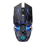 ZEPFJHE Mouse senza fili ricaricabile, computer senza fili ottico portatile USB 2.4G con ricevitore USB