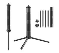 ZEPFJHE Multiuso Outdoor Light Stand Leghe di Alluminio Regolabili Treppiedi Base Per Escursioni E Fotografia Compatti All'aperto Stand Con Pioli di Terra