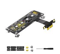 ZEPFJHE NGFFs M Slot NVME HDD a PCIExpress PCIE3.0 1X Convertitori Scheda Adattatore Con Cavo di Estensione Ad Alta Velocità NVMe SSD Adattatore