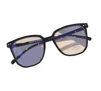 ZEPFJHE Occhiali leggeri Geek Hipsters Occhiali da vista con lenti trasparenti Occhiali Telaio Adulto Accessori di Halloween Outfit Occhiali da vista leggeri, A
