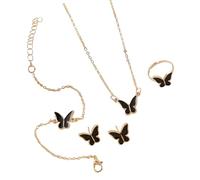 ZEPFJHE Orecchini Per Braccialette La Collana A Sospensione Farfalla Donne Che Cercano Migliorare La Collana Minimalista Le Donne