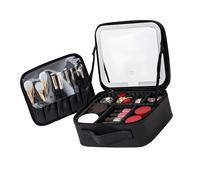 ZEPFJHE Organizzatori cosmetici illuminati con stoccaggio a più strati impermeabile portatile borsa per il trucco sacchetti illuminati per le donne elegante custodia da viaggio LED