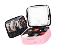 ZEPFJHE Organizzatori cosmetici illuminati con stoccaggio a più strati impermeabile portatile borsa per il trucco sacchetti illuminati per le donne elegante custodia da viaggio LED