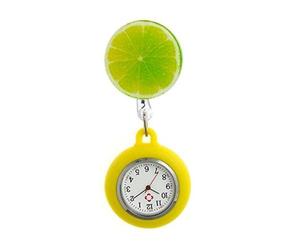 ZEPFJHE Orologio da infermiere retrattile con spilla in silicone e quadranti facili da leggere, per ospedale, ambiente professionale, uso sanitario, L