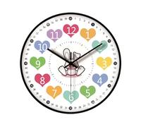 ZEPFJHE Orologio da parete educativo che dice l'ora per insegnare ai bambini silenzioso con grande numero per un facile apprendimento del tempo orologio da parete per bambini
