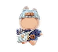 ZEPFJHE Outfit all'Uncinetto da 3 Peperoncini per Bambola da 17 Cm tra Cui Cappello E Borsa per Magli