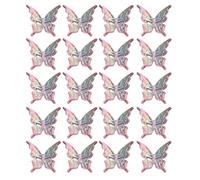 ZEPFJHE Pacchetto 20 Perle A Farfalla Colorate per La Produzione Gioielli E Progetti Artigianali Distanziali per Le Collane Braccialetti Acrilico Distanziatore