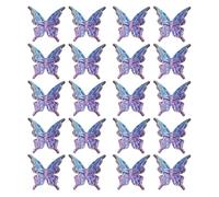 ZEPFJHE Pacchetto 20 Perle A Farfalla Colorate per La Produzione Gioielli E Progetti Artigianali Distanziali per Le Collane Braccialetti Acrilico Distanziatore