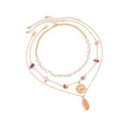 ZEPFJHE Pacchetto 3 Accessori Per A Sospensione Sospensione Solare Bohémien Accessori La Donne Donne Collana Strati