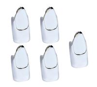 ZEPFJHE Pacchetto 5 Unghie Esagerate Personalità Manicure Dito In Lega Per Cosplay Halloween E Feste Set Protezione Per Unghie In Metallo