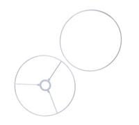 ZEPFJHE Paralume ad anelli per plafoniera, supporto per telaio a tamburo, rotondo, in metallo, con anelli forti, Multicolore, Diameter 35CM
