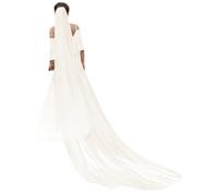 ZEPFJHE Pearle Artificiali Decors Cathedral Bridal Veil With Hair Comb 1 Strato Velio Da Sposa Elegante CERIMONIO DELLA CERIONI MATURA ACCESSIONI DELLE