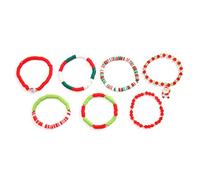 ZEPFJHE Perline colorate in argilla morbida, per aggiungere feste natalizie a qualsiasi outfit e accessorio per feste, Misura unica, come descritto
