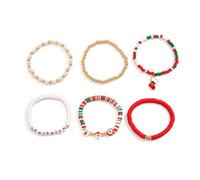 ZEPFJHE Perline colorate in argilla morbida, per aggiungere feste natalizie a qualsiasi outfit e accessorio per feste, Misura unica, come descritto