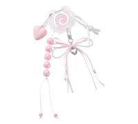 ZEPFJHE Portachiavi in corda intrecciata con ciondolo da appendere alla moda, accessori per borsa, borsa per auto, zaino, decorazione borsa, C