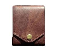ZEPFJHE Portafoglio da uomo vintage in pelle PU di grande capacità multifunzione porta carte con slot per penna compatto elegante piccola borsa, R