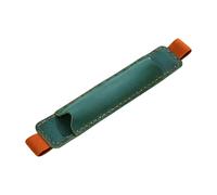 ZEPFJHE Portapenne in pelle con fascia elastica regolabile, a tenuta stagna, per diario e quaderno, accessorio per scrittura creativa, Verde scuro