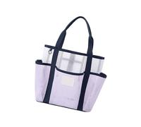 ZEPFJHE Pratica borsa da spiaggia elegante borsa design scava fuori borse per piscina e attività all'aperto con spaziosa borsa interna picnic e shopping bag, Viola, One Size