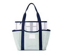 ZEPFJHE Pratica borsa da spiaggia elegante borsa design scava fuori borse per piscina e attività all'aperto con spaziosa borsa interna picnic e shopping bag, Verde chiaro, One Size