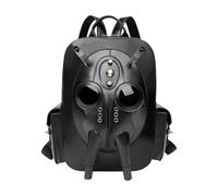 ZEPFJHE Punk Ispirato Predalien Forma Zaino Per Gli Uomini Donne Unico PU Borsa di Scuola Con Scomparti Spaziosi Accessorio Alla Moda Gotico Uomini Zaini