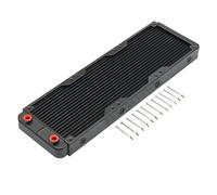 ZEPFJHE Radiatore di alluminio di raffreddamento ad acqua di 18 tubi per liquido del CPU con il porto filettato e le parti metalliche efficienti di dissipazione del calore