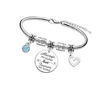 ZEPFJHE Regolabile Perline Ti Acciaio Gioielli Perline Bambini Bangle Regolabile Fascino Opzione Per Regalare Ti Acciaio Bead, Misura unica, come descritto