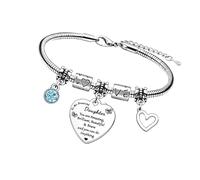 ZEPFJHE Regolabile Perline Ti Acciaio Gioielli Perline Bambini Bangle Regolabile Fascino Opzione Per Regalare Ti Acciaio Bead, Misura unica, come descritto