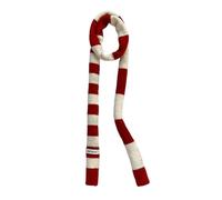 ZEPFJHE Retros - Sciarpa con motivo salsiccia, unisex, calda, Beige e rosso