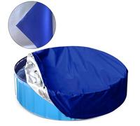 ZEPFJHE Rivestimento della Piscina Rotonda per Piscina A Rivestimento in Tessuto Oxford per Copertura Nuoto Impermeabile La Polvere Impermeabile