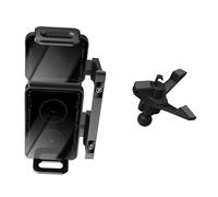ZEPFJHE Robusto supporto per telefono da auto con doppia bobina di trasferimento di energia per dispositivi con schermo grande e modelli di display pieghevoli, supporto flessibile per auto