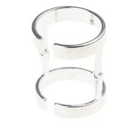 ZEPFJHE Rock gotico incernierato Cyberpunk - Doppio anello lungo gioielli alla moda congiunta cosplay costume Decor doppio anello anello per la creazione di gioielli