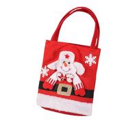 ZEPFJHE Sacchetti regalo in feltro a tema Babbo Natale e pupazzo di neve sacchetti per caramelle per bambini sacchetti di stoccaggio per feste di Natale e regali amichevoli sacchetti regalo, Pupazzo