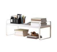 ZEPFJHE Scaffale da scrivania impilabile libreria da scrivania salvaspazio libreria da scrivania per casa ufficio mensola portaoggetti decorazione ufficio