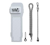 ZEPFJHE Scatola di immagazzinaggio Custodia rigida per Pocket 3 Camera Protettiva Portatile Shell Borsa Pelle Accessori Estesi Custodia Protettiva, Colore grigio