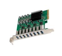 ZEPFJHE Scheda PCIExpress a 8 porte USB 3.2 per migliorare la connettività desktop con velocità di trasferimento di 10 Gbps e USB desktop HotSwap