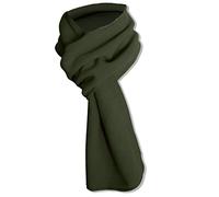 ZEPFJHE - Sciarpa calda in pile moda morbida e leggera tinta unita per autunno e inverno, sciarpe avvolgenti per donne, uomini, ragazze e ragazzi, Verde militare, M